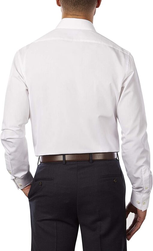 Van Heusen Men's Dress Shirt Fitted Poplin Solid
