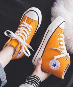 Canvas Shoes Women's New Winter 2020 Inner High Rise Bangbu Tide Shoes Thick Soled Shoes Plush Warm 34-39 Fashion Casual Shoes
