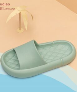 Youdiao EVA Platform Sippers Women Soft Indoor Home Slides For Women Mute Non-slip Sandals Men Summer Poop Feeling Women Shoes