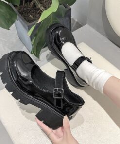 U-DOUBLE Women Shoes Japanese Style Lolita Shoes Women Vintage Soft High Heel Platform shoes College Student Mary Jane shoes